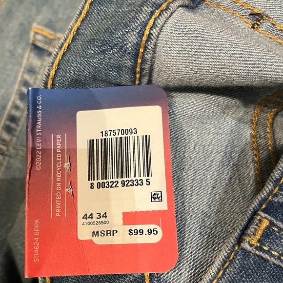 Levi's 541 Athletic Taper Jeans Mens 44x34 All Seasons Tech Stretch NEW w/ Tags - Picture 7 of 7